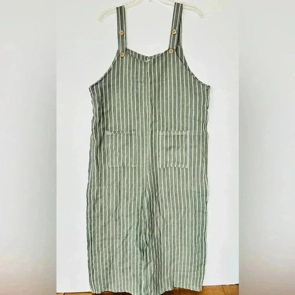 Tempo Paris 100% Italian Linen Romper Jumpsuit - Picture 1 of 7